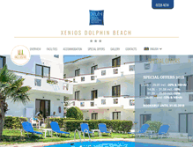 Tablet Screenshot of dolphin-beach-hotel.com